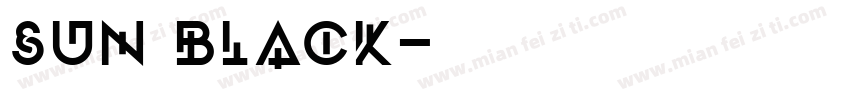 SUN BLACK字体转换